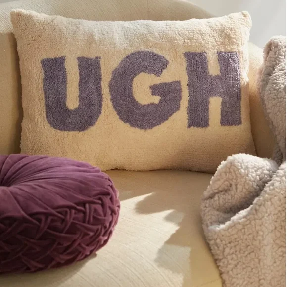 “UGH” Throw pillow from UO Home | urban outfitters tufted throw pillow 1… - Picture 1 of 4